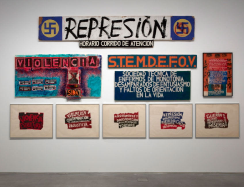 Obras de Herbert Rodríguez en "Los enemigos de la poesía: Resistencias en América Latina". Museo Reina Sofía 