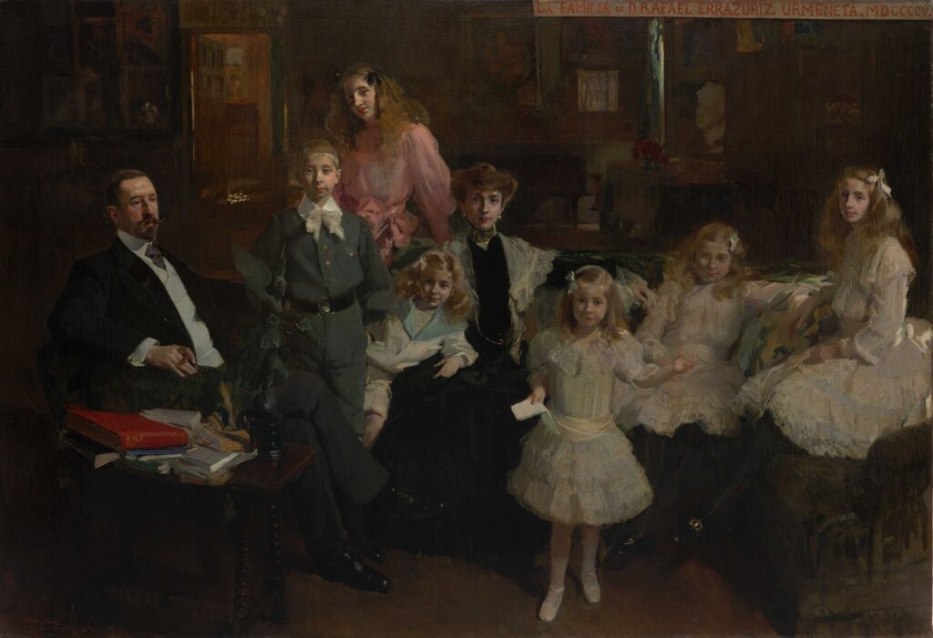 Joaquín Sorolla. La familia de don Rafael Errázuriz Urmeneta, 1905. Colección Masaveu. Fotografía: Marcos Morilla