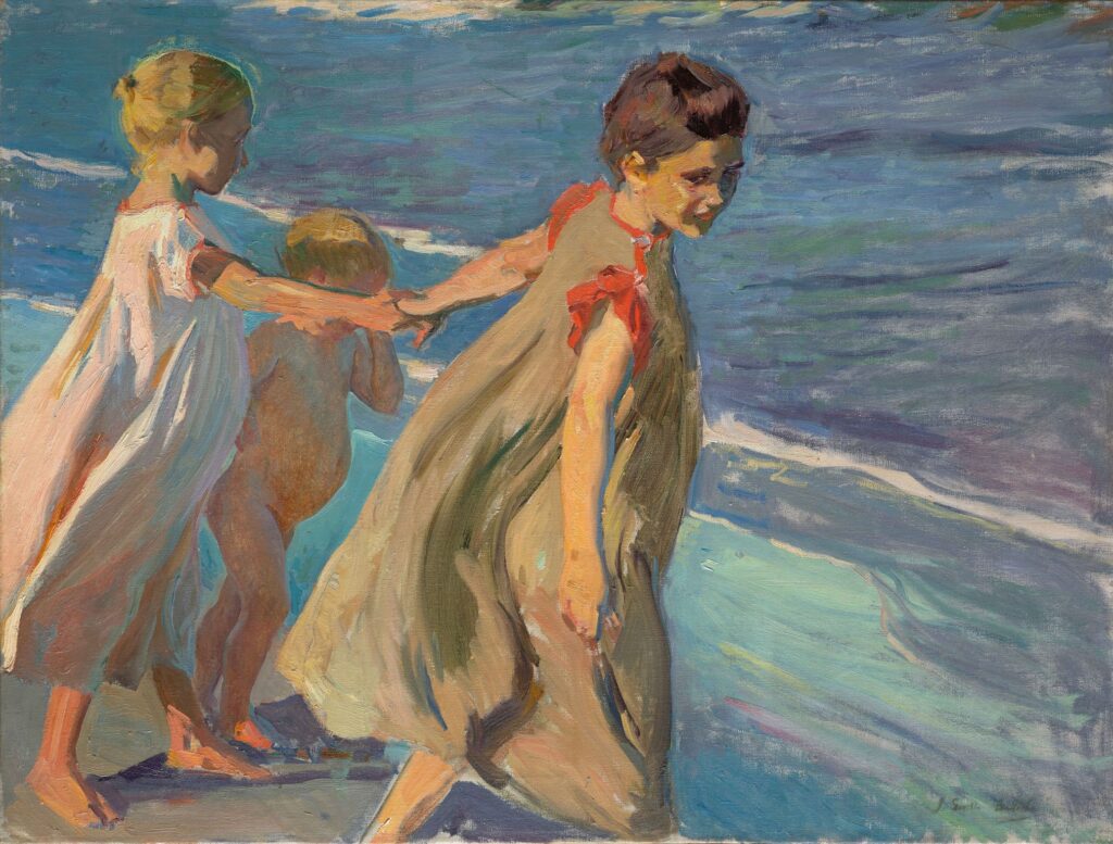 Joaquín Sorolla. Niños en la playa. Estudio para Verano, 1904. Colección Masaveu. Fotografía: Carlos Morilla
