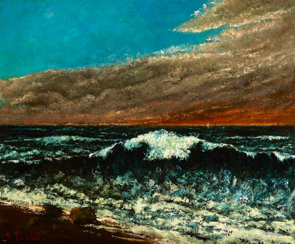 Gustave Courbet La vague, 1870 Museum Folkwang