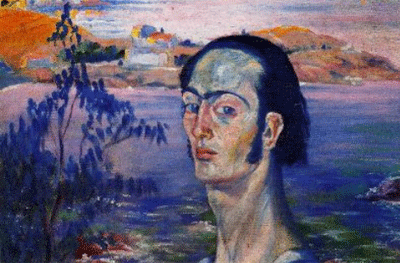 Salvador Dalí. Autorretrato con cuello rafaelesco, 1920-1921. Fundació Gala-Salvador Dalí