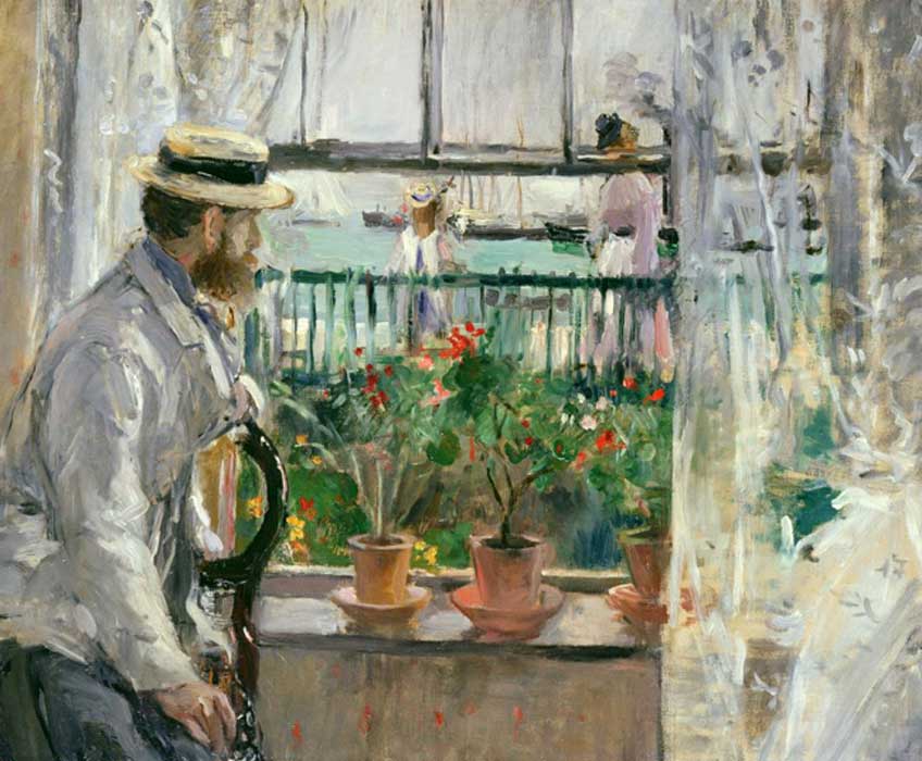 Berthe Morisot. In England (Eugène Manet on the Isle of Wight), 1875. Musé Marmottan-Monet