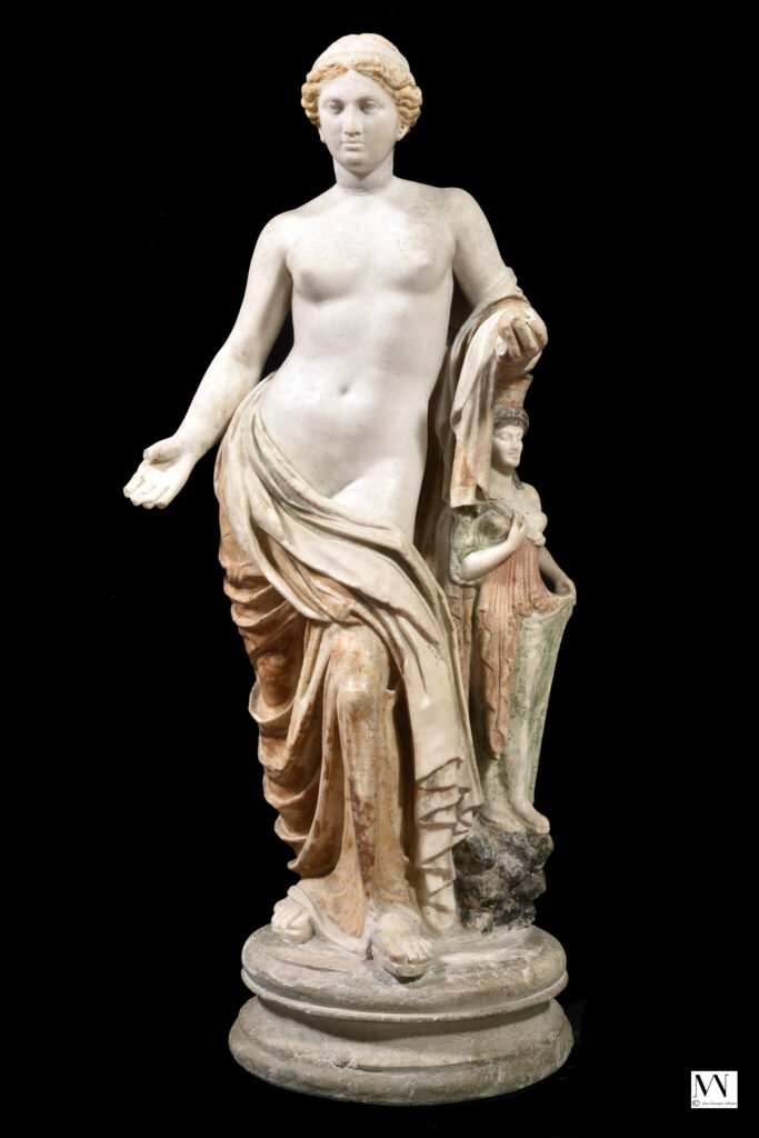 Taller pompeyano. Venus tipo Lovatelli con idolillo, siglo I d. C. Museo Archeologico Nazionale di Napoli