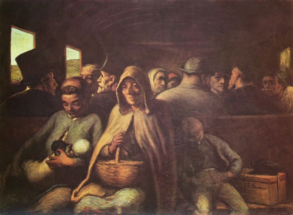 Honoré Daumier. El vagón de tercera clase, 1864. Metropolitan Museum, Nueva York
