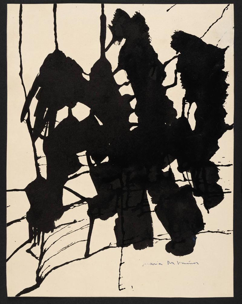 María Paz Jiménez. Sombras negras, 1952-1953. San Telmo Museoa