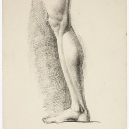 Museo del Prado. José de Madrazo y Agudo. Estudio de pierna masculina derecha, siglo XIX