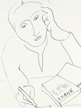 Henri Matisse. Femme à l'agenda [Mujer con agenda], 1944© Succesion H. Matisse. VEGAP. Madrid, 2011 