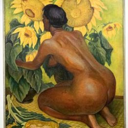 Diego Rivera. Desnudo con girasoles, 1946. Exposición en Casa de México en España. Del 3 de octubre de 2019 al 16 de febrero de 2020