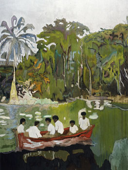 Peter Doig. Red Boat (Imaginary Boys) 