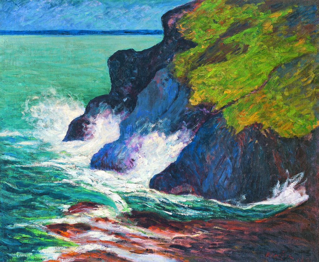 Maxime Maufra. Les Trois Falaises, Saint-Jean-du-Doigt, 1894. Musée des Beaux-Arts, Quimper