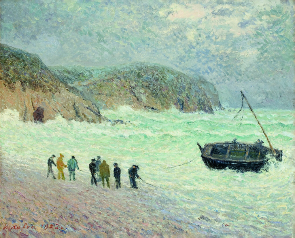 Maxime Maufra. Maxime Maufra Le Bateau à la côte, Morgat, 1902. Musée d’Art Moderne André Malraux-MuMa, Le Havre