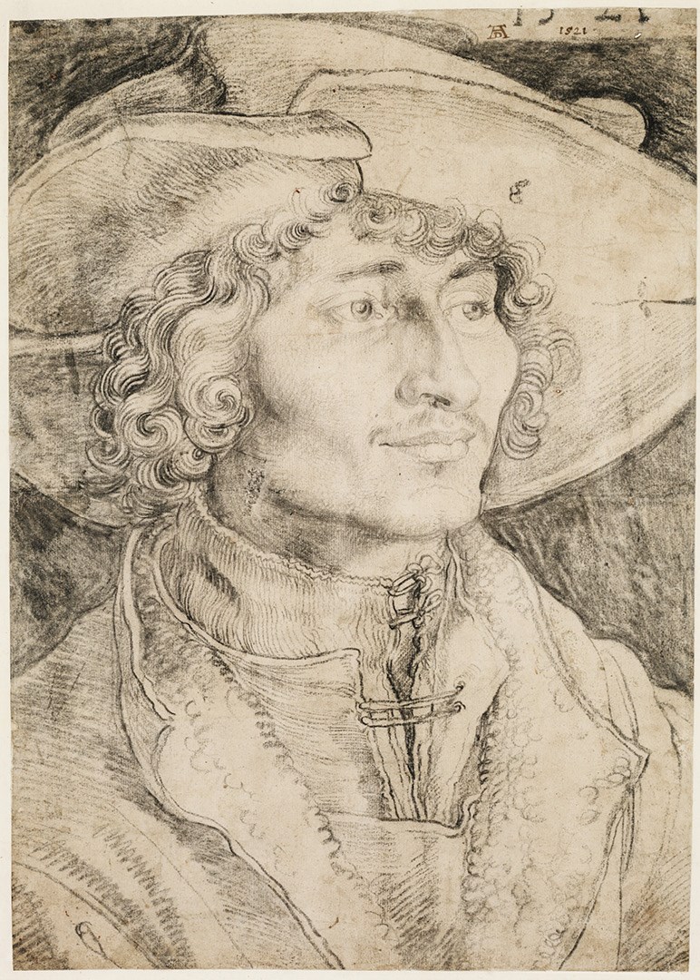 Alberto Durero. Retrato de hombre joven, 1521. British Museum