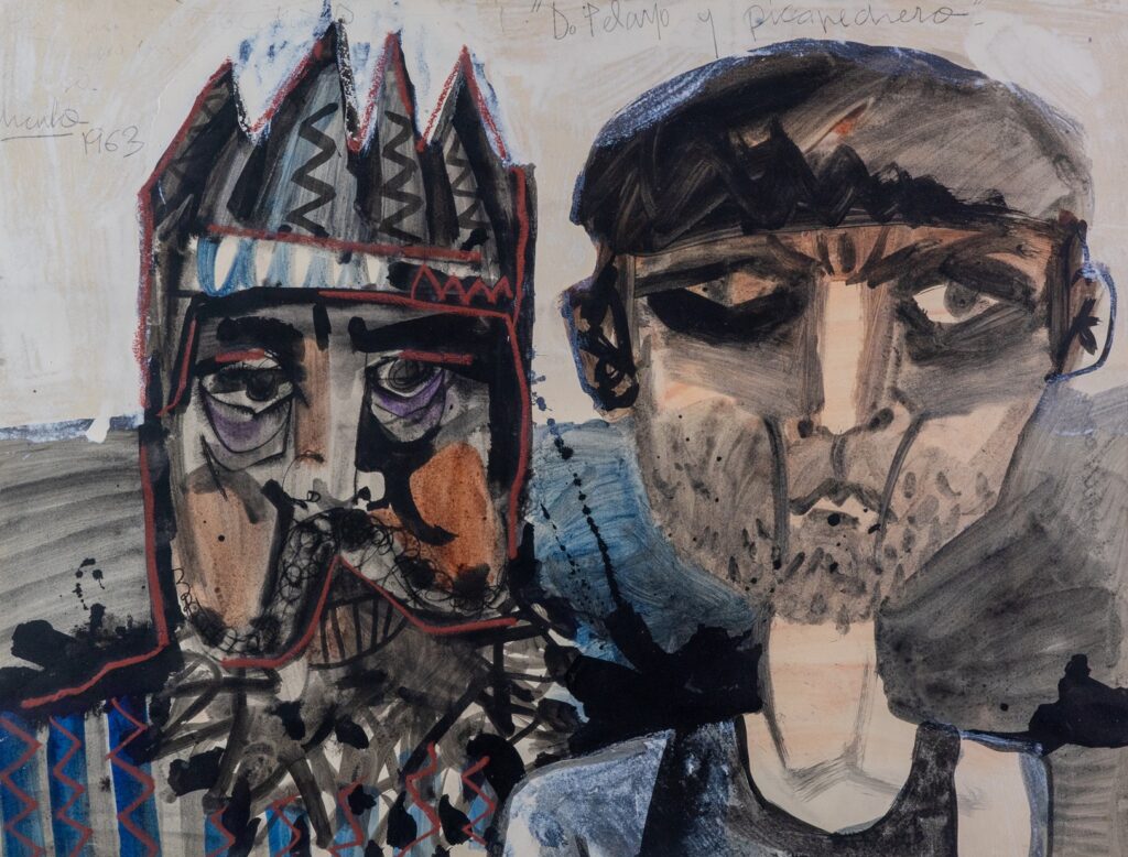 Eduardo Úrculo. Don Pelayo y el picapedrero, 1963. Colección Yoann Úrculo