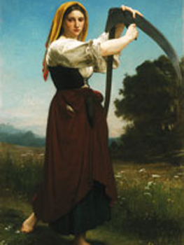 William Adolphe Bouguereau. La segadora, 1872. Colección Pérez Simón