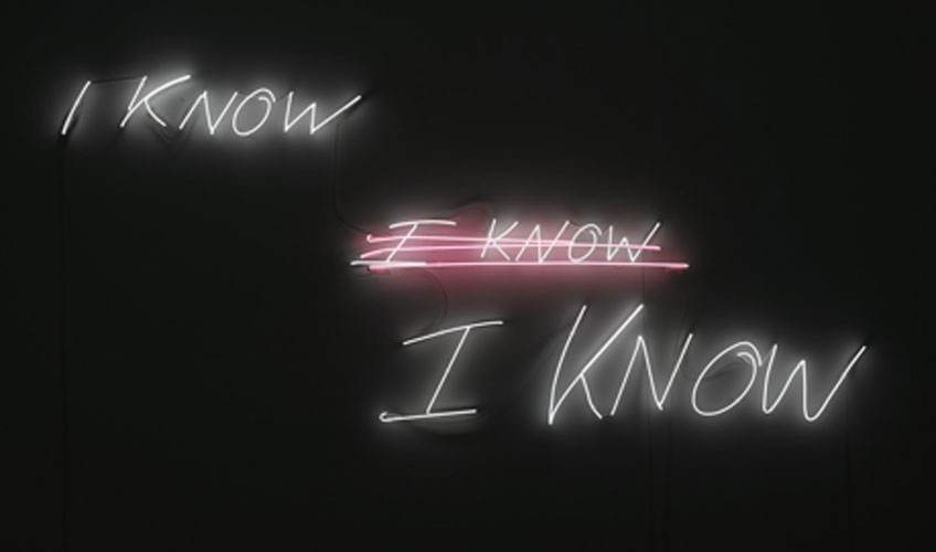 Tracey Emin. I Know I Know I know, 2018