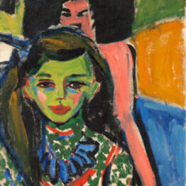 Ernst Ludwig Kirchner. Fränzi ante una silla tallada, 1910. Museo Nacional Thyssen-Bornemisza, Madrid