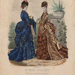 Figurín de La mode ilustrée, nº 48, 1873. Colección Museo del Traje, Madrid