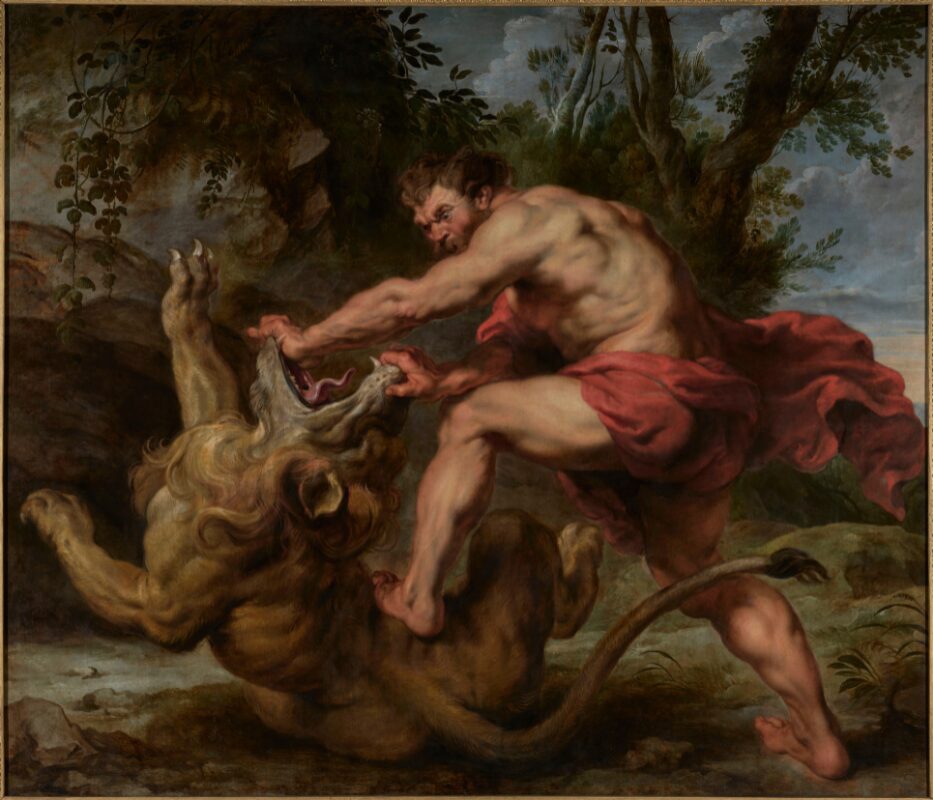 Rubens. Sansón y el león, hacia 1620-1625. Colección Banco Santander