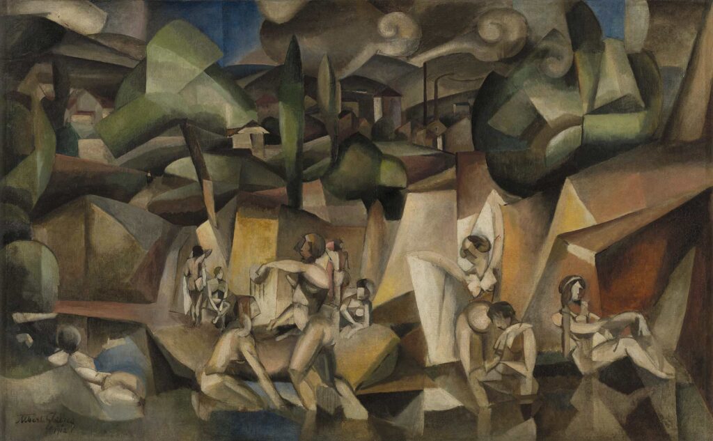 Albert Gleizes. Las bañistas (Les baigneuses), 1912. Musée d’Art Moderne de Paris, Adquirida para la Exposición Internacional, 1937
