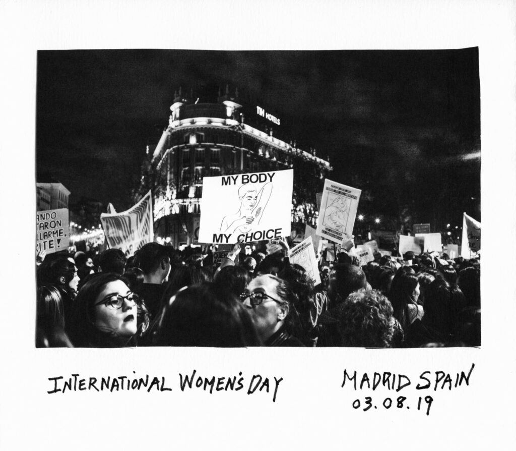 Donna Ferrato. Manifestación del Día Internacional de la Mujer. Madrid, 8 de marzo de 2019
