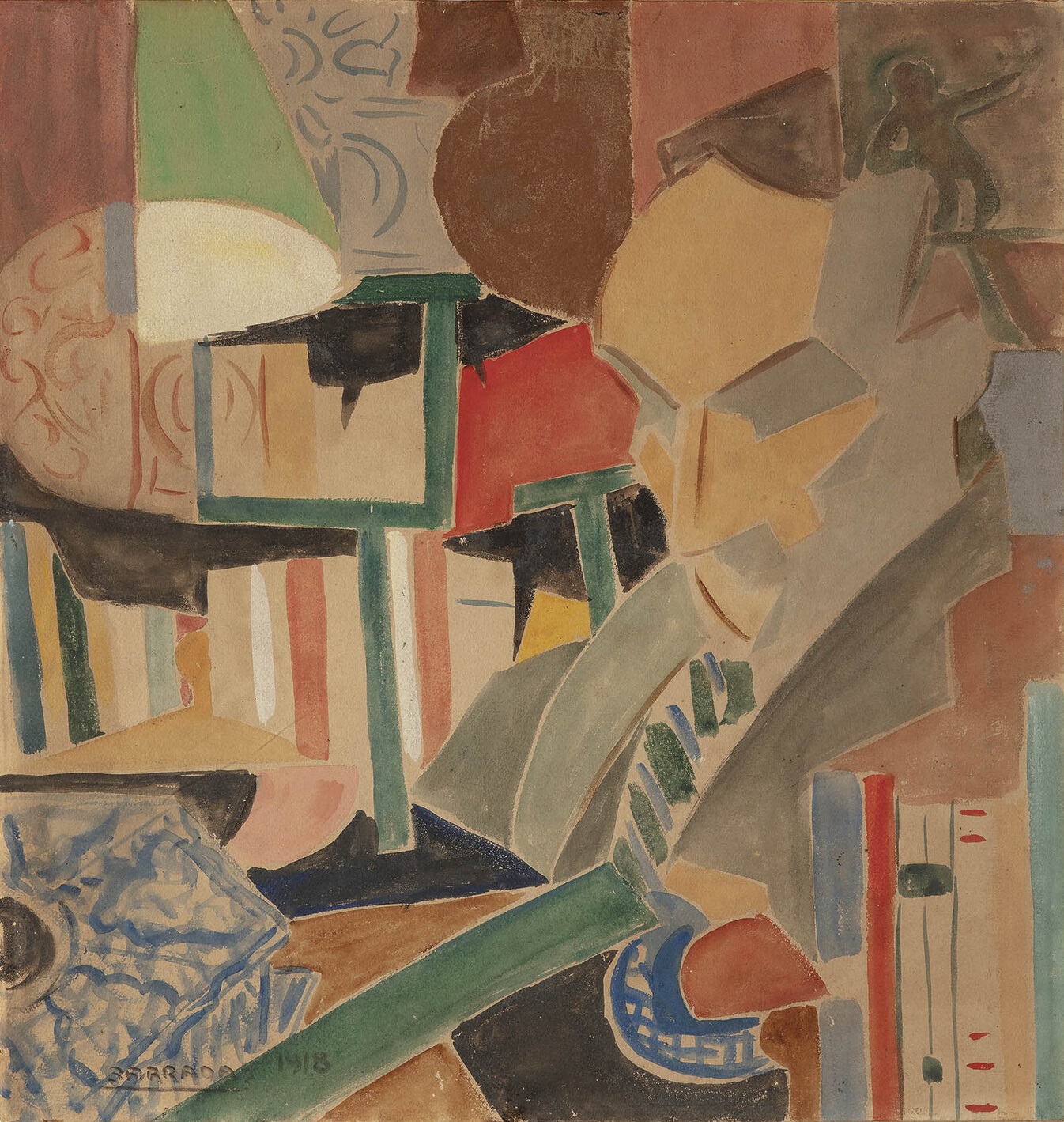 Rafael Barradas. Retrato de Joan Salvat-Papasseit, 1918