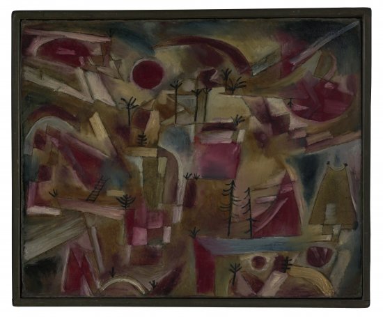 Paul Klee. Paisaje rocoso (con palmeras y abetos), 1919 © Zentrum Paul Klee, Berna