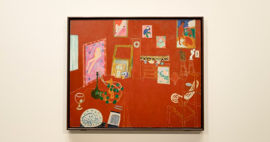 Matisse, L'Atelier rouge. © Succession H. Matisse 2024. © Fondation Louis Vuitton / Louis Bourjac