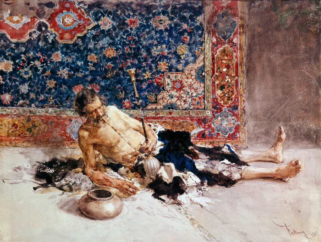 Mariano Fortuny. El fumador de opio, 1869. San Petersburgo, Museo Estatal del Hermitage