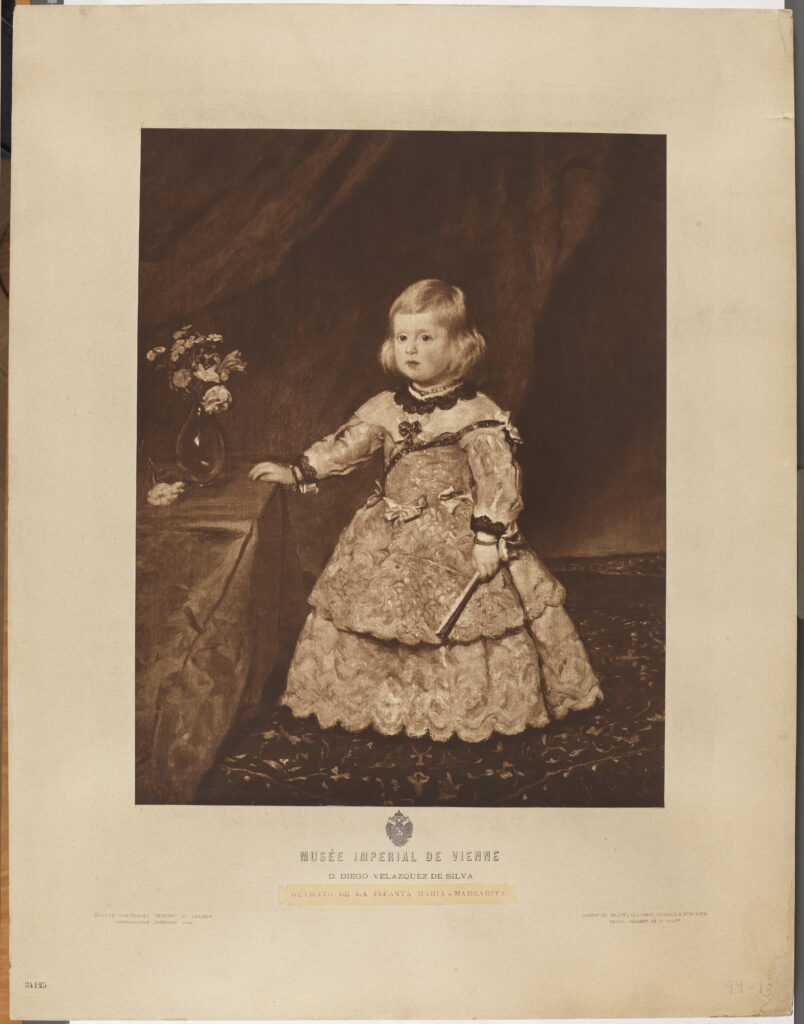 Clement Braun & Cíe. La infanta Margarita de Austria, de Velázquez, 1899. Archivo del Museo del Prado