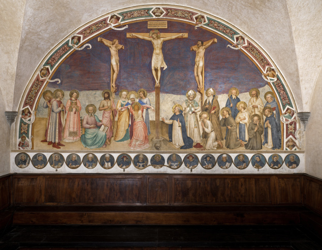 Fra Angelico. Crucifixión y Santos, 1441-1442. Museo di San Marco