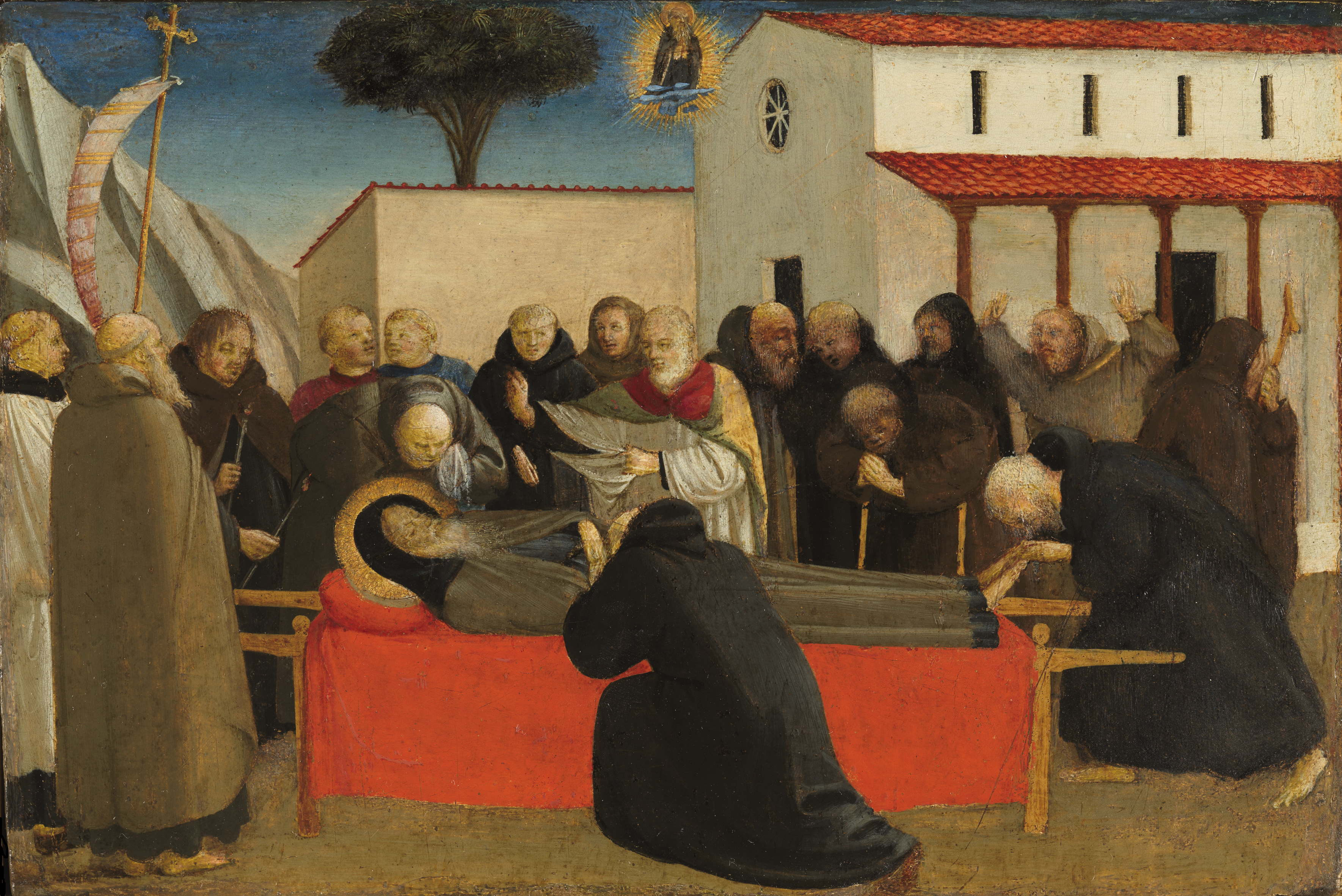 Fra Angelico. Funeral de San Antonio abad, hacia 1426-1430
