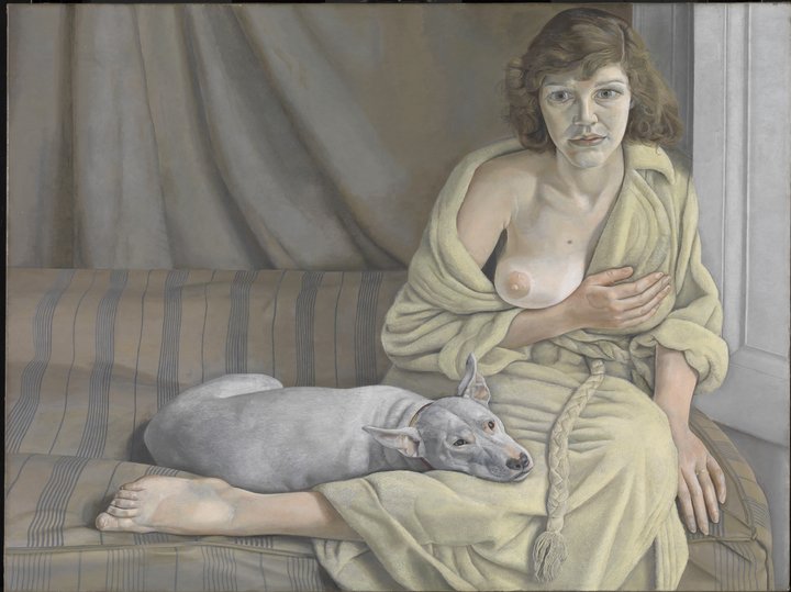 Lician Freud. Girl with a White Dog, 1950-1951. Tate