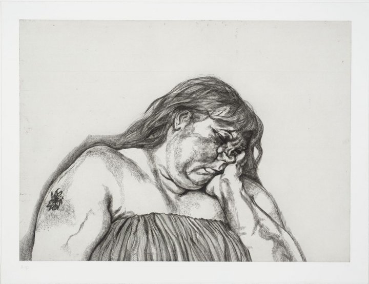 Lucian Freud. Woman with an Arm Tattoo, 1996. The Lucian Freud Archive