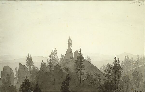 Caspar David Friedrich. Statue of the Madonna in the Mountains, 1804. The Art Institute of Chicago