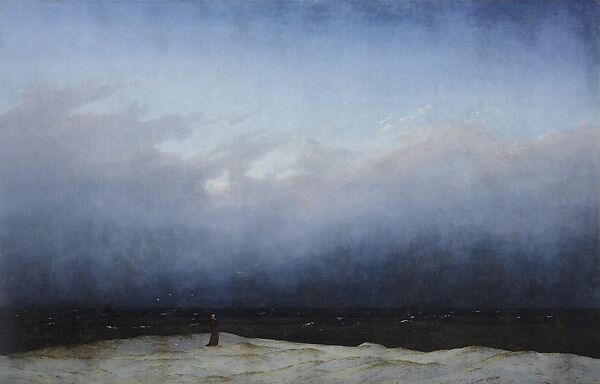 Caspar David Friedrich. Monk by the Sea, 1808-1810. Nationalgalerie, Staatliche Museen zu Berlin