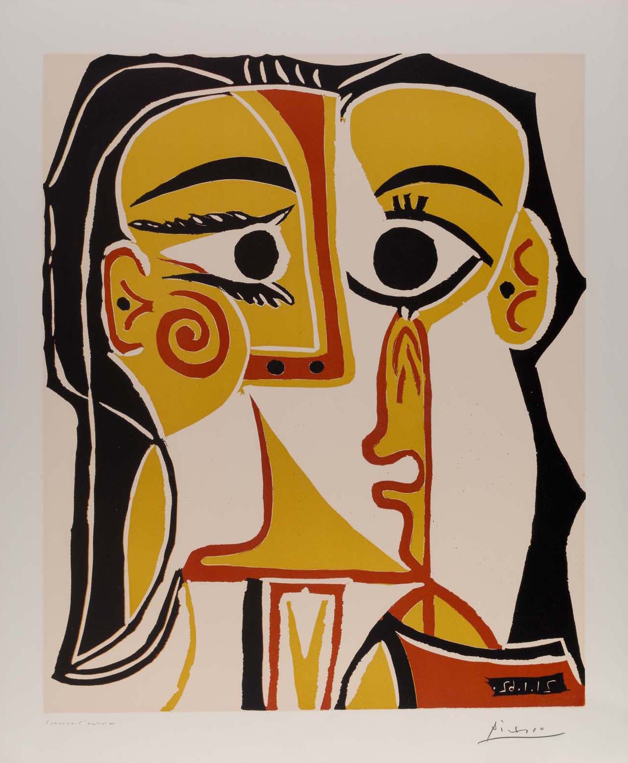 Picasso. Retrato estilizado de Jacqueline, 1962. Colección Fundación Bancaja