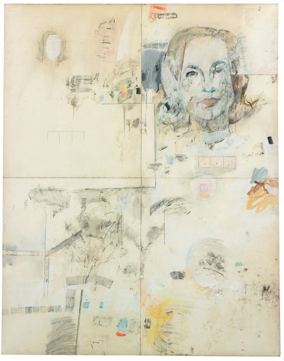 Robert Rauschenberg. Portrait of Ethel Scull, 1962. Cortesía Galerie Thaddeus Ropac, Londres, París, Salzburgo, Milán, Seúl. © 2025 Robert Rauschenberg Foundation/Licenciado por VAGA en Artists Rights Society (ARS), Nu eva York/VEGAP, Madrid 
