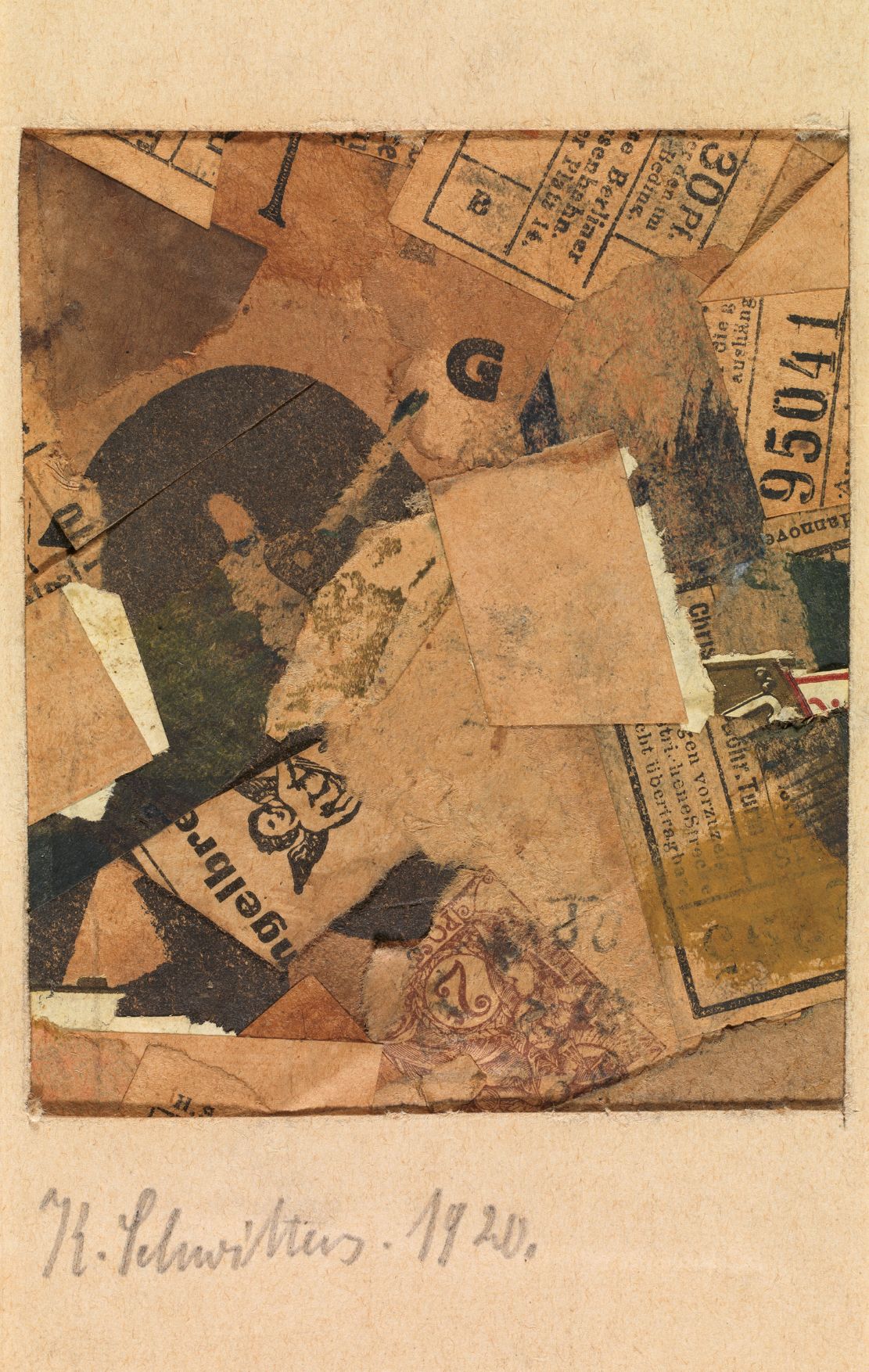 Kurt Schwitters. Sin título [Miniatura Merz], 1920. Colecciones Fundación Mapfre. © Kurt Schwitters, VEGAP, Madrid, 2026