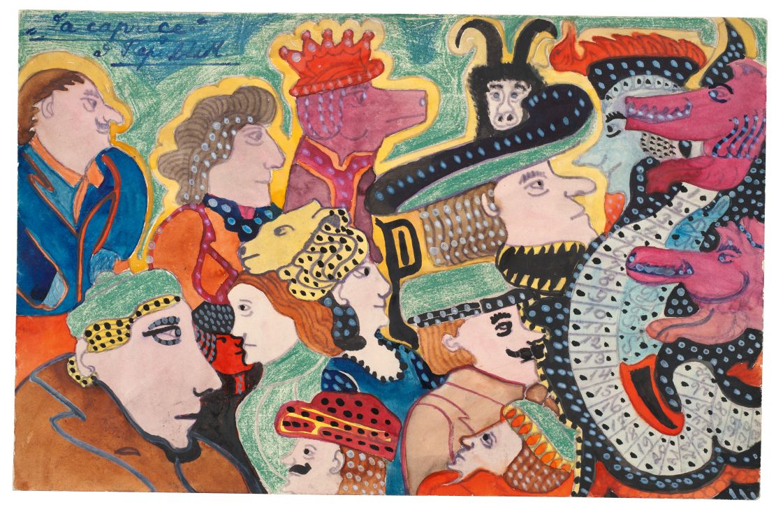 August Klotz (August Klett). “La caprice” para la República» [hoja VIII], 4 de octubre de 1923. Colección Prinzhorn, Hospital universitario de Heidelberg (Alemania)