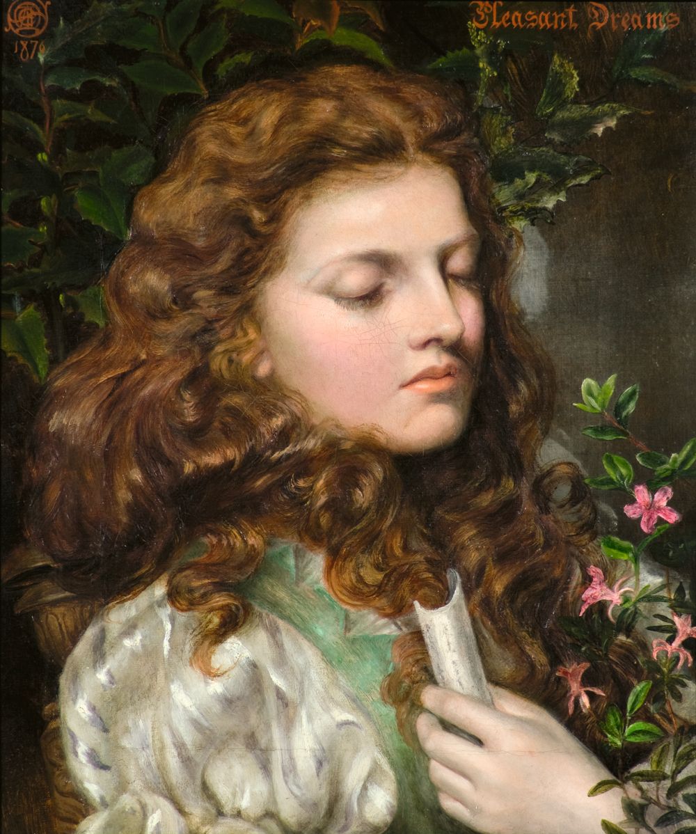 Emma Sandys. Dulces sueños, 1876. University of Dundee Museums