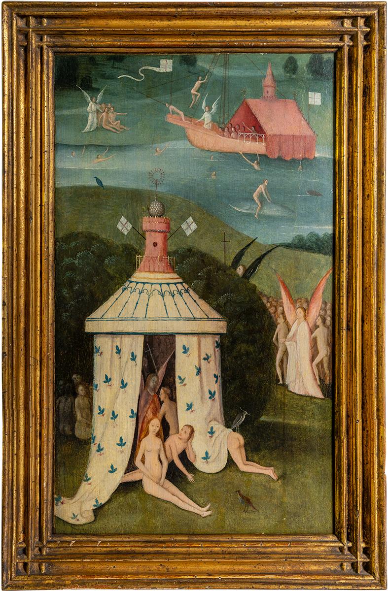 Seguidor de Hieronymus Bosch. La muerte del justo (El cielo), entre finales del siglo XV y mediados del XVI. Colección particular