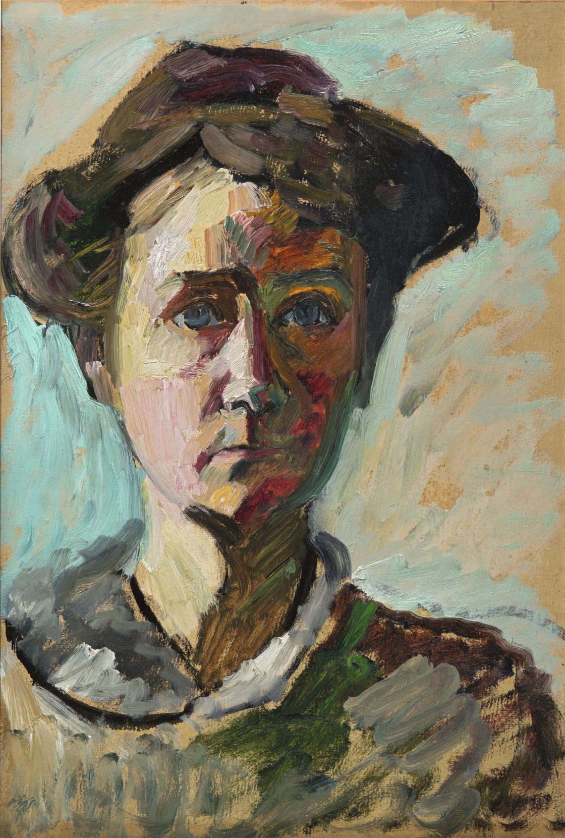 Gabriele Münter. Autorretrato, hacia 1909-1910. Museo Nacional Thyssen-Bornemisza