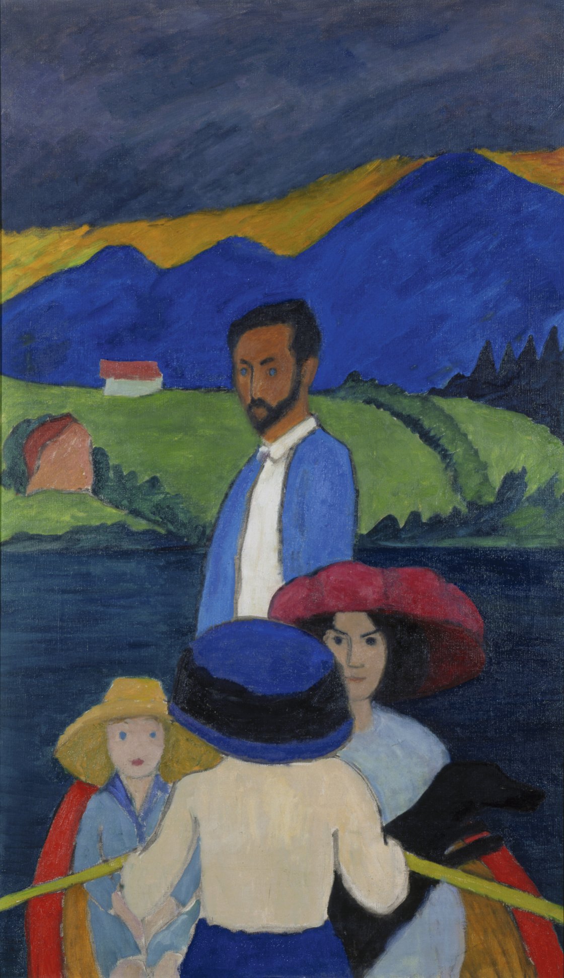 Gabriele Münter. Paseo en barca, 1910. Milwaukee Art Museum