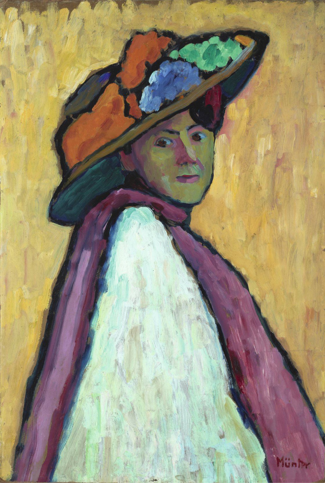 Gabriele Münter. Retrato de Marianne von Werefkin, 1909. Städtische Galerie im Lenbachhaus und Kunstbau München, Múnich