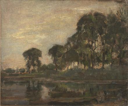 Piet Mondrian. Trees along the Gein, 1905