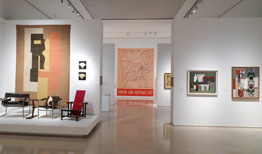 Vista de la exposición "Genealogías del arte, o la historia del arte como arte visual" © Museo Picasso Málaga