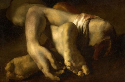 Théodore Géricault. Studie von abgetrennten Gliedmaßen, auch Die Anatomischen Fragmente, 1818/1819