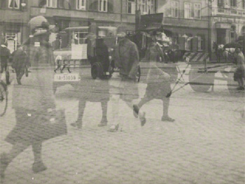 Lyonel Feininger. Untitled, Streets Scene, Doble Exposure Halle, 1929-1930