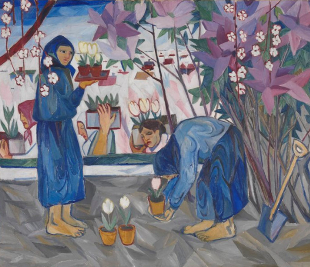 Natalia Goncharova. Gardening, 1908. Tate