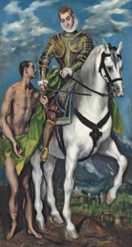 El Greco. San Martín y el pobre, 1597-1599. National Gallery of Art, Washington